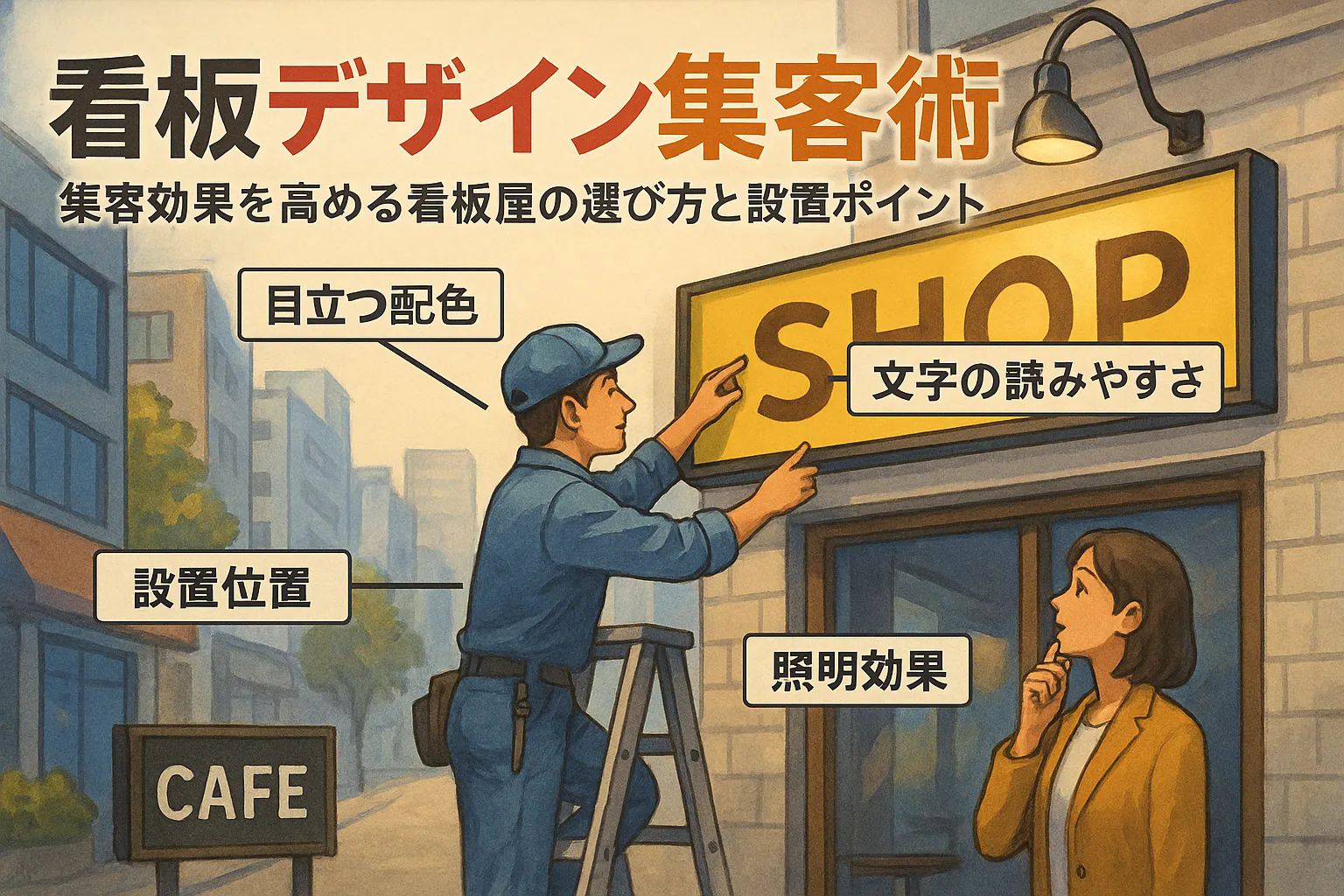 看板屋さんで差がつく看板デザイン術！集客アップと設置成功の秘訣とは？