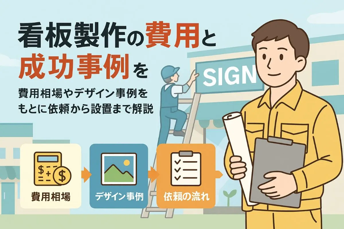 看板製作の基礎から依頼手順と費用相場まで徹底解説！おしゃれデザイン事例と最新技術も紹介