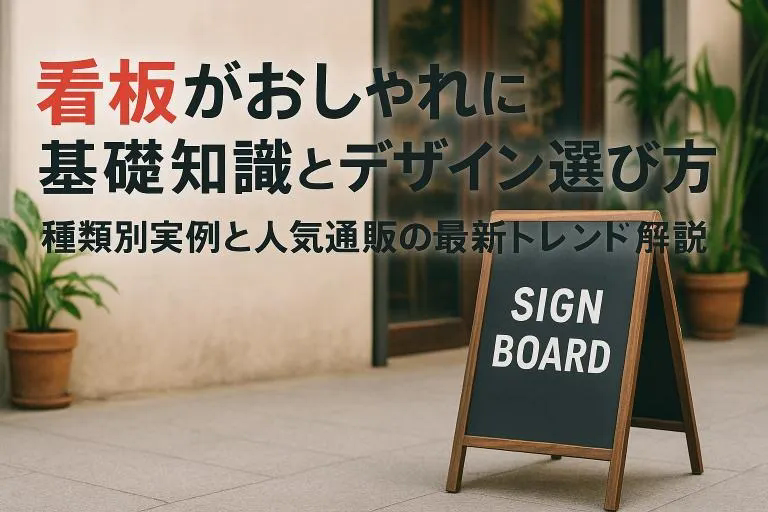 看板がおしゃれになる基礎知識とデザイン選び方｜種類別実例と人気通販の最新トレンド解説