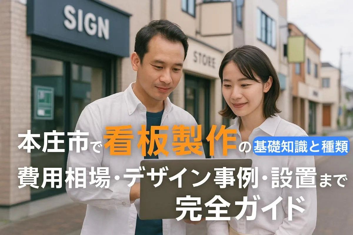 本庄市で看板製作の基礎知識と種類｜費用相場・デザイン事例・設置まで完全ガイド