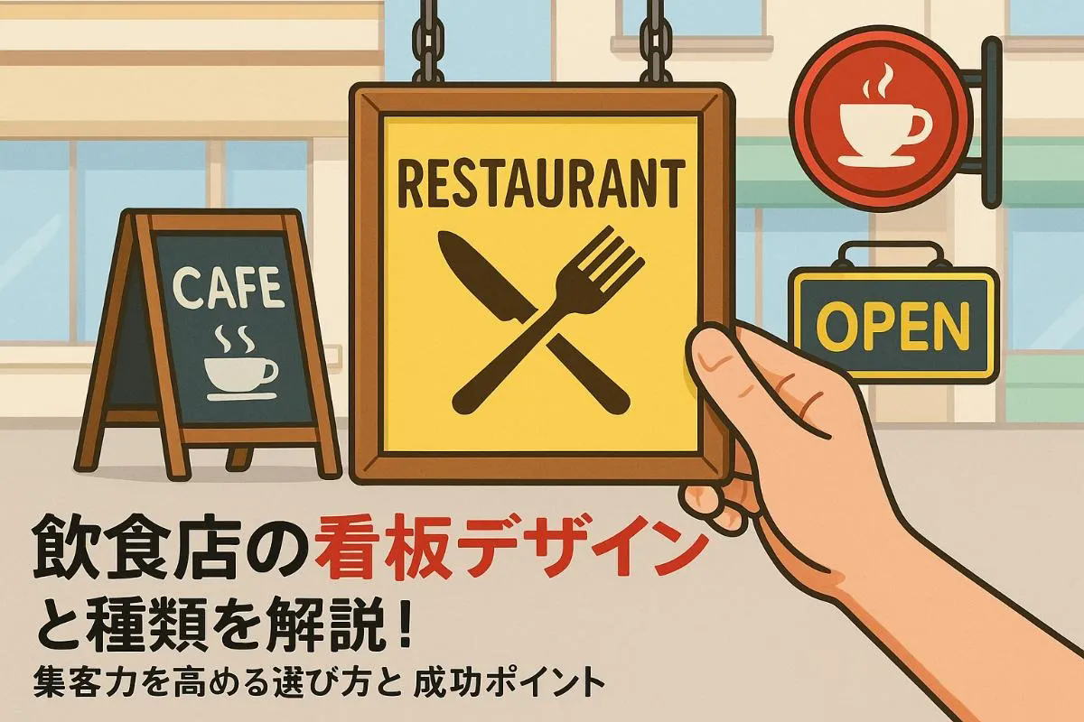 飲食店の看板デザインと種類を解説！集客力を高める選び方と成功ポイント