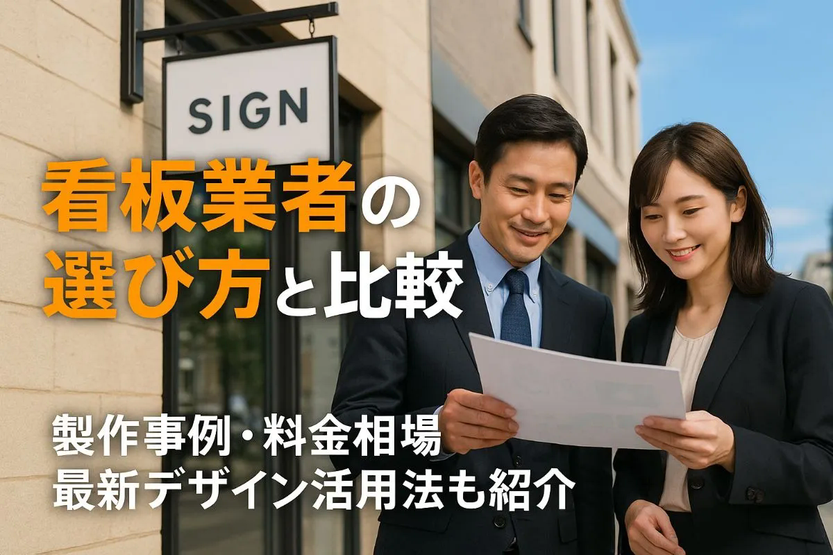 看板業者の選び方と比較を解説｜製作事例や料金相場・最新デザイン活用法も紹介