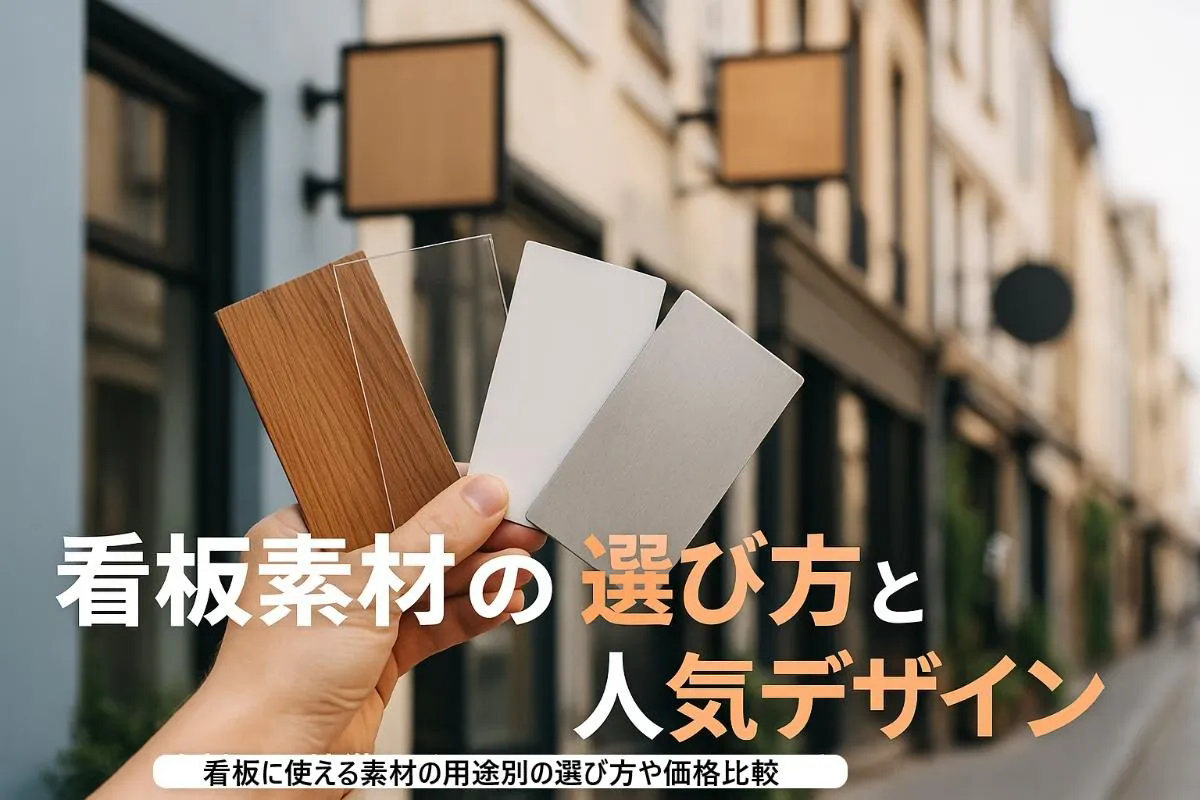 看板に使われる素材の基礎知識と種類を徹底解説！用途別の選び方や価格比較・人気デザイン事例も紹介