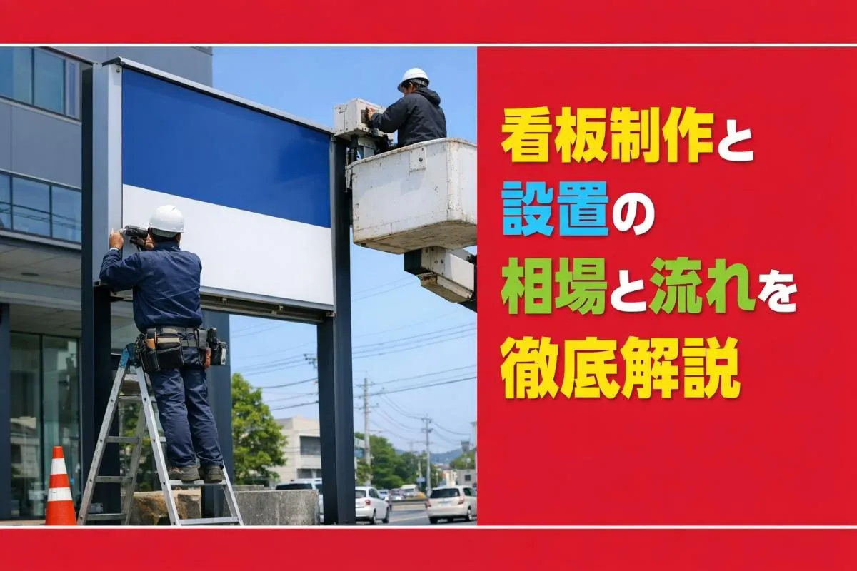 看板制作と設置の相場と流れを徹底解説｜デザイン事例も紹介