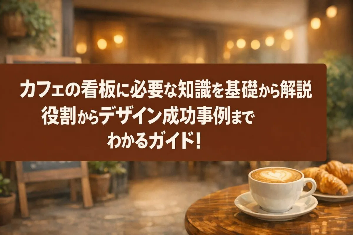 カフェの看板に必要な知識を基礎から解説・役割からデザイン成功事例までわかるガイド！