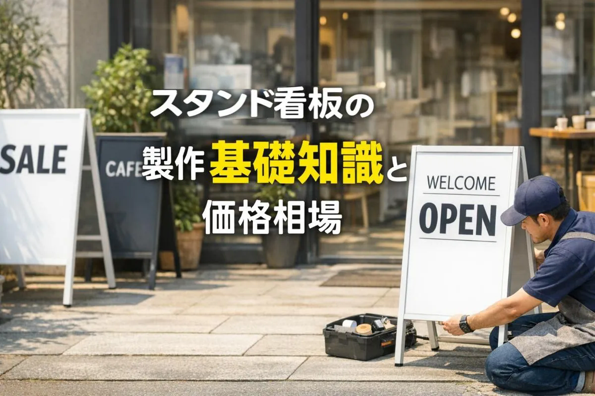 スタンド看板の製作基礎知識と価格相場解説｜種類やデザイン選びで失敗しないポイント