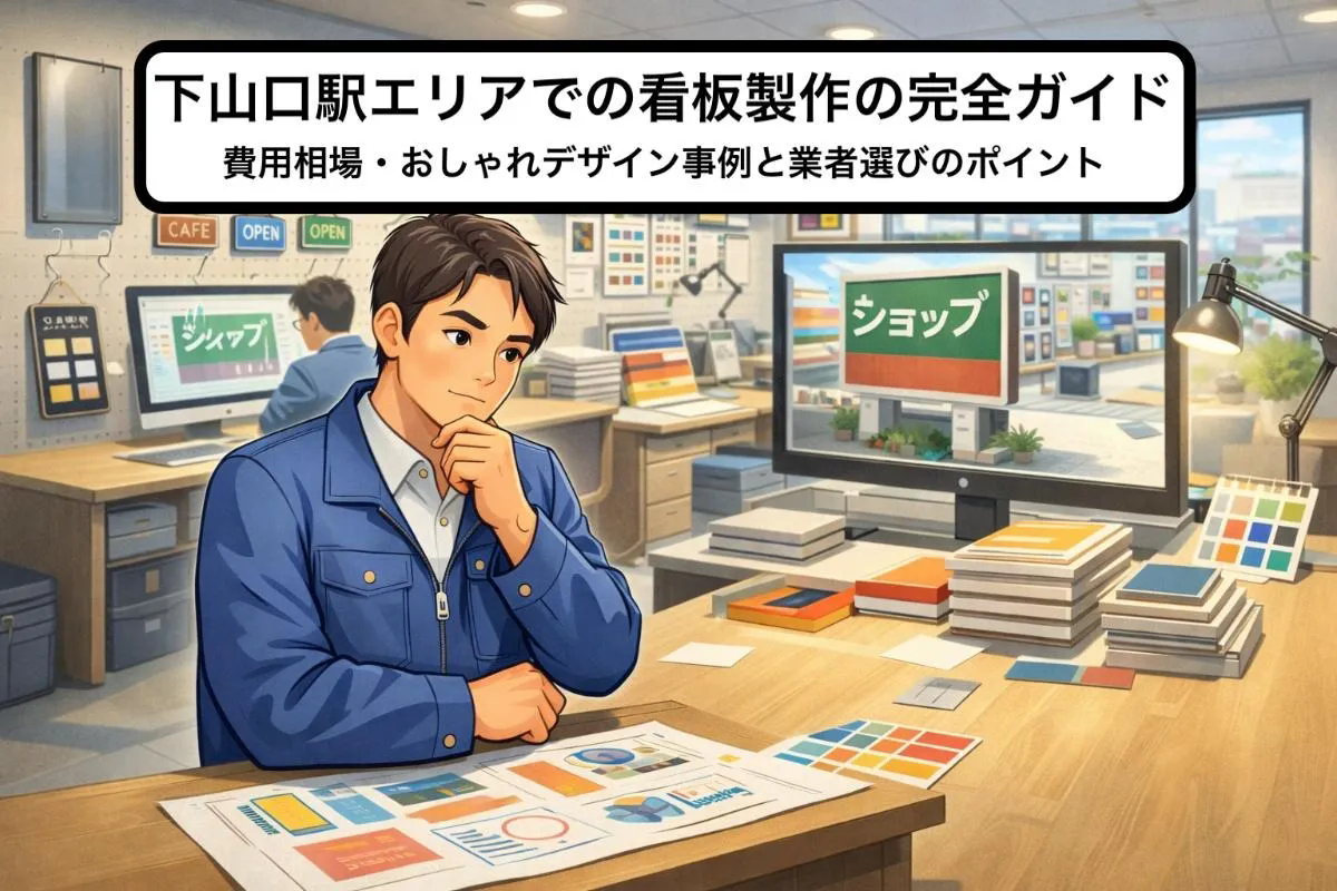 下山口駅エリアでの看板製作の完全ガイド｜費用相場・おしゃれデザイン事例と業者選びのポイント