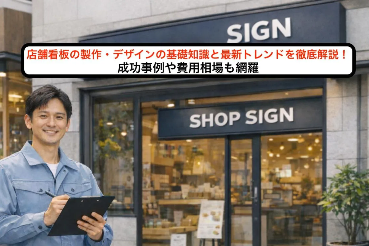 店舗看板の製作・デザインの基礎知識と最新トレンドを徹底解説！成功事例や費用相場も網羅