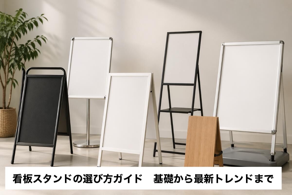 看板スタンドの選び方ガイド｜基礎から最新トレンドまで