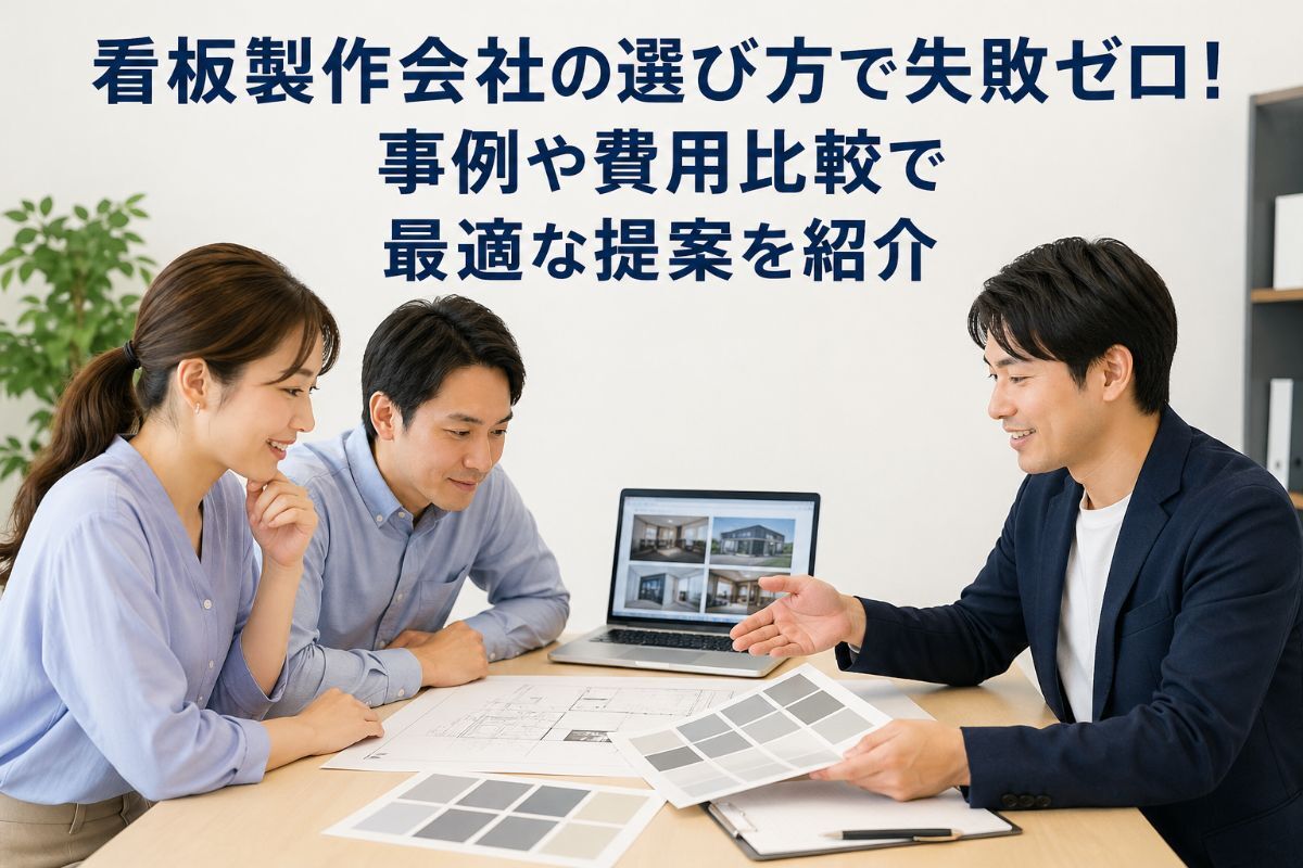 看板製作会社の選び方で失敗ゼロ！事例や費用比較で最適な提案を紹介