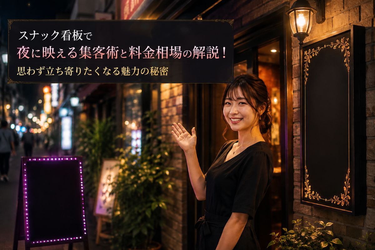 スナック看板で夜に映える集客術と料金相場の解説！思わず立ち寄りたくなる魅力の秘密