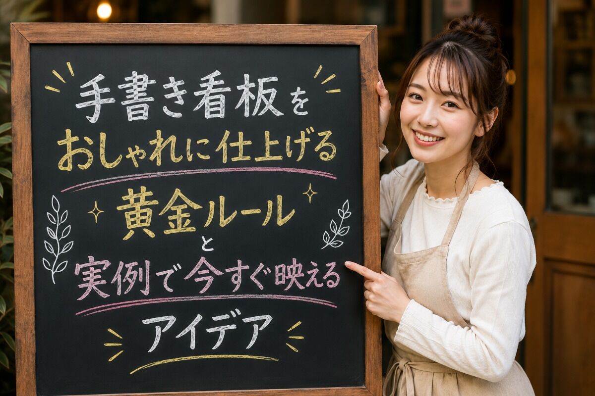 手書き看板をおしゃれに仕上げる黄金ルールと実例で今すぐ映えるアイデア