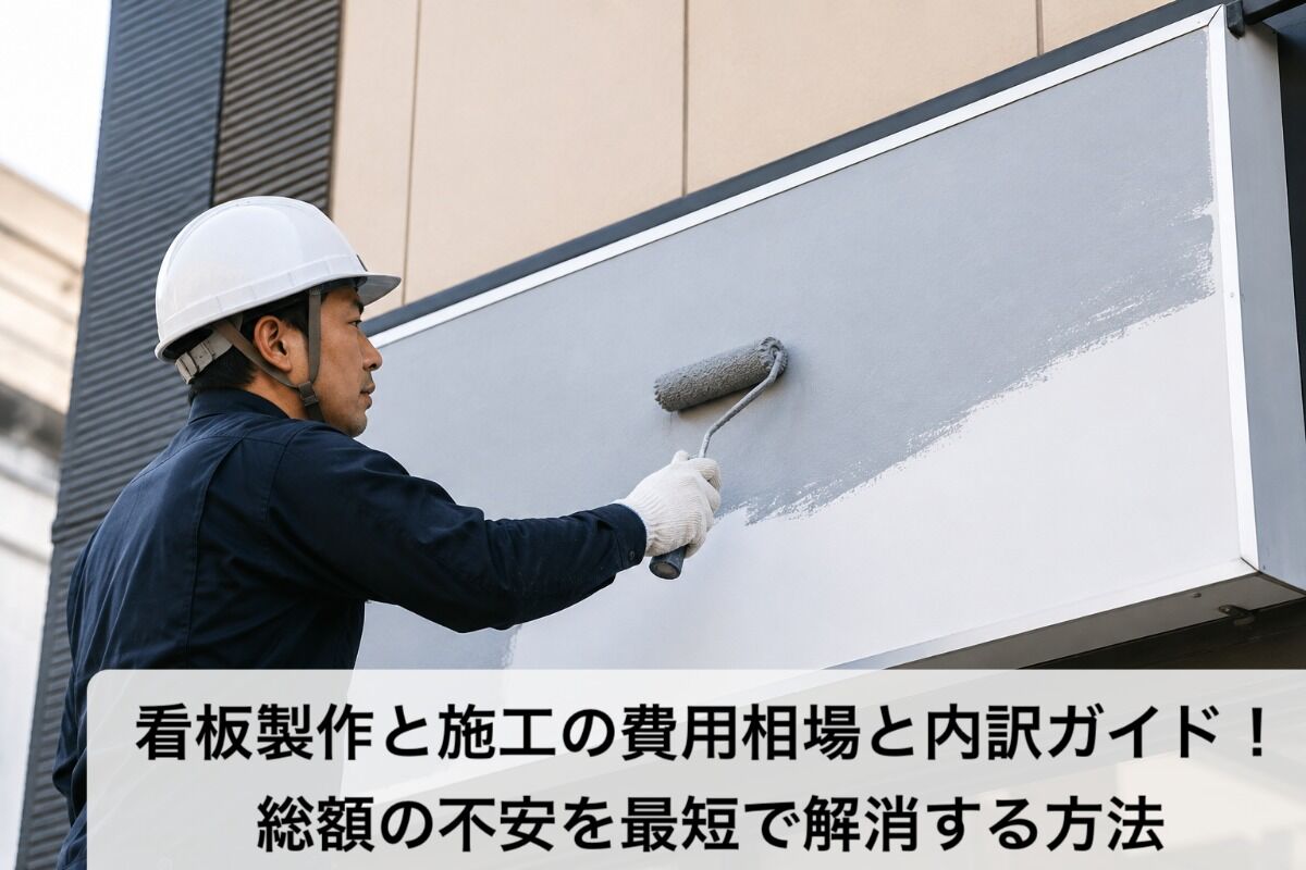看板製作と施工の費用相場と内訳ガイド！総額の不安を最短で解消する方法