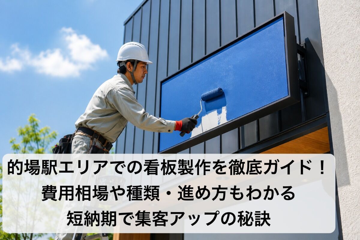 的場駅エリアでの看板製作を徹底ガイド！費用相場や種類・進め方もわかる短納期で集客アップの秘訣