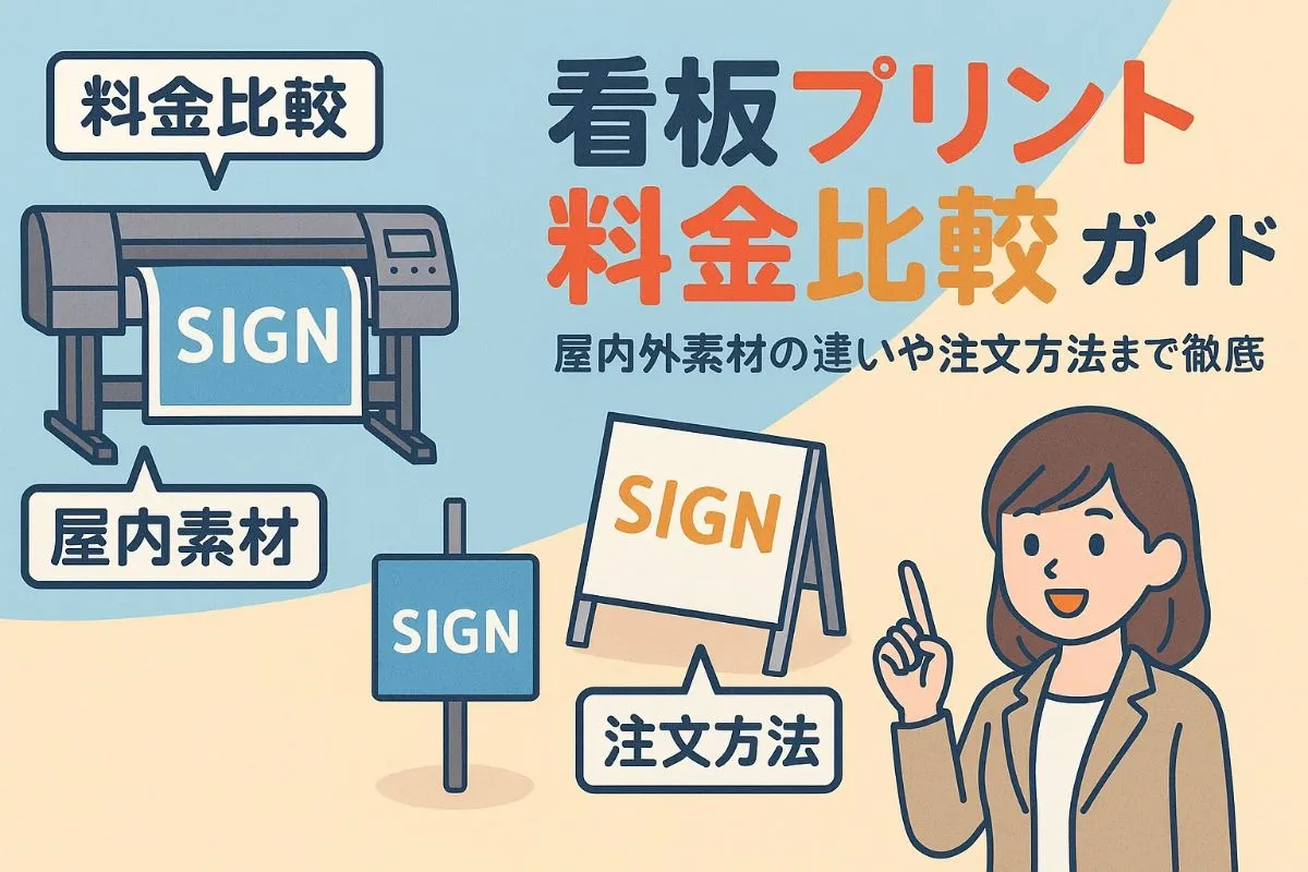 看板プリントの種類と素材比較で失敗しない選び方と最新印刷技術の活用ポイント