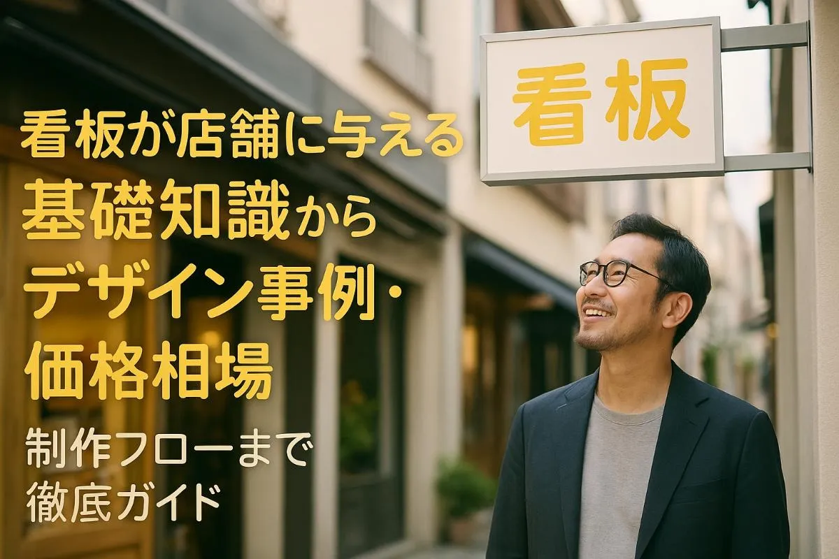 看板が店舗に与える基礎知識からデザイン事例・価格相場・制作フローまで徹底ガイド