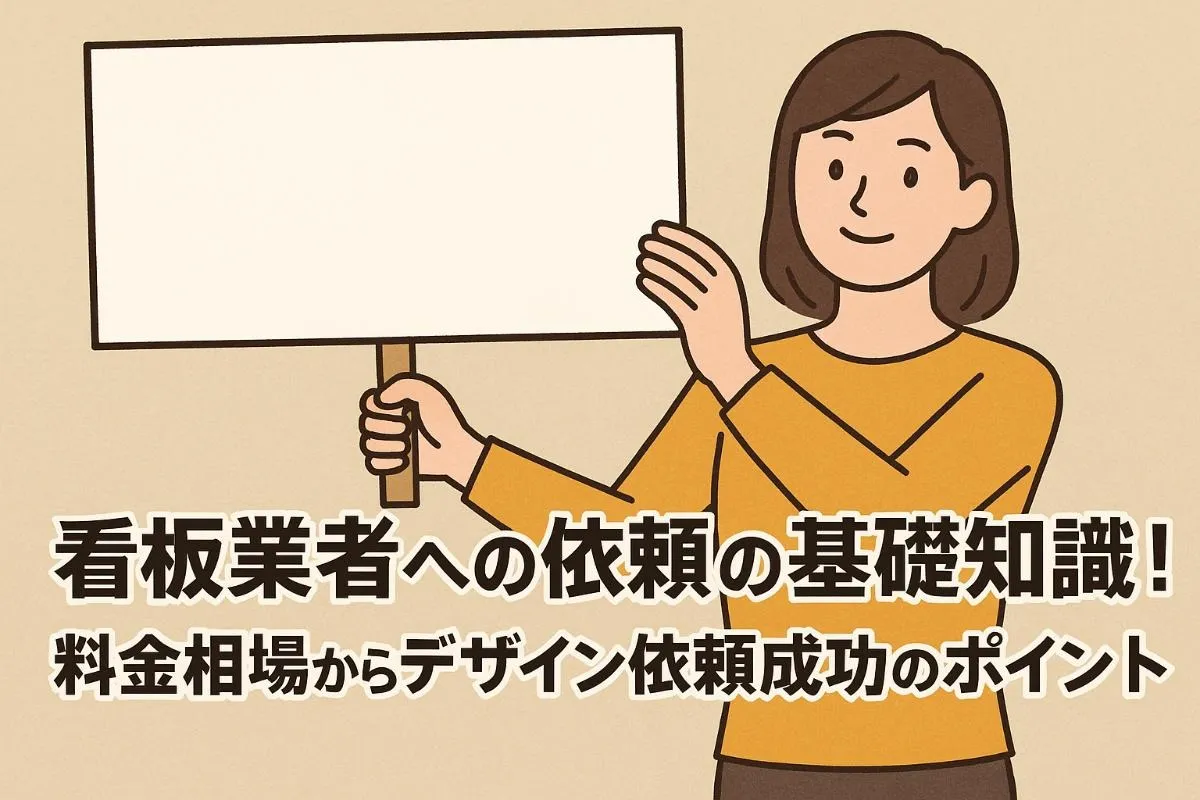 看板への依頼の基礎知識と料金相場からデザイン依頼成功のポイントまで徹底解説