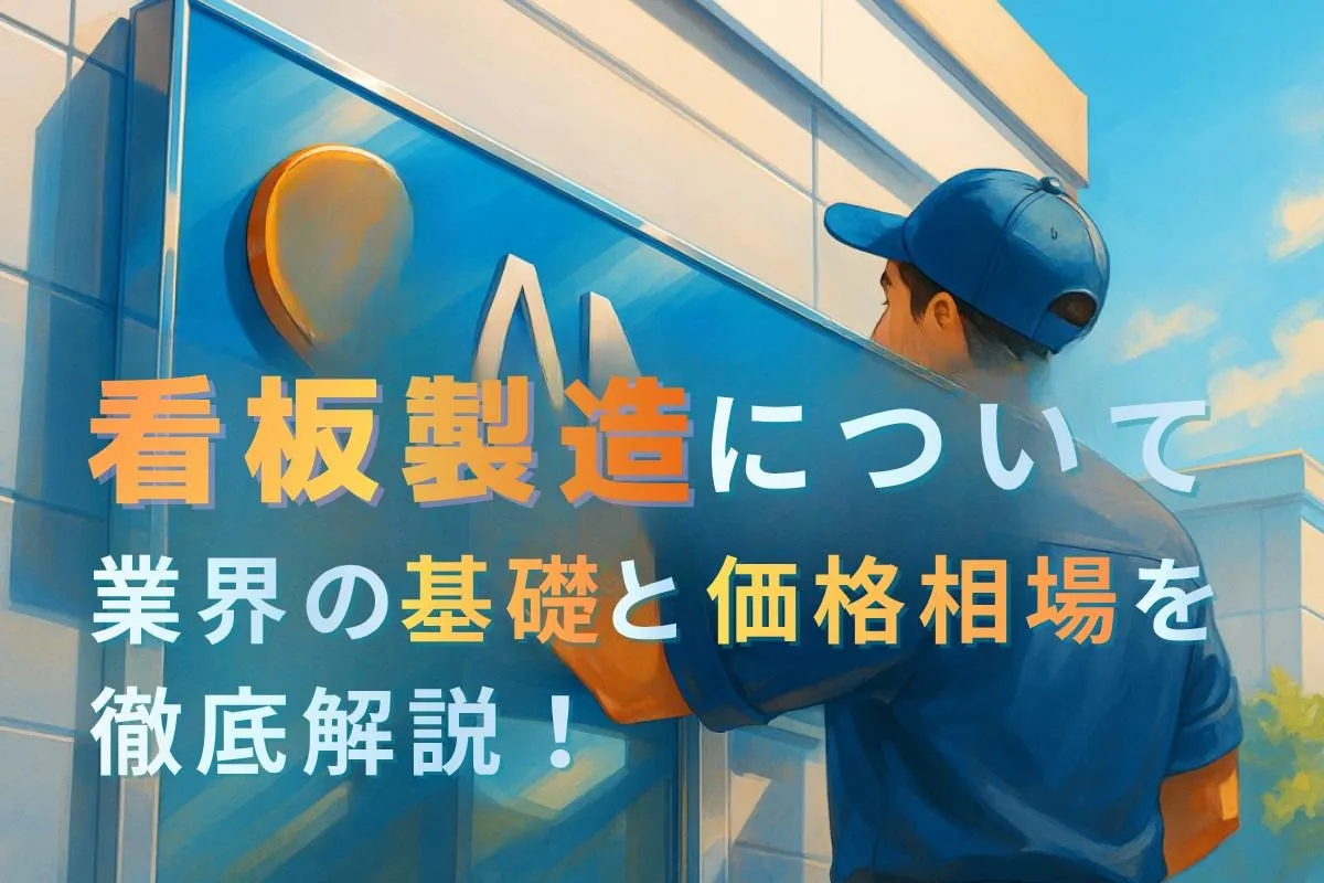 看板製造について業界の基礎と価格相場を徹底解説！