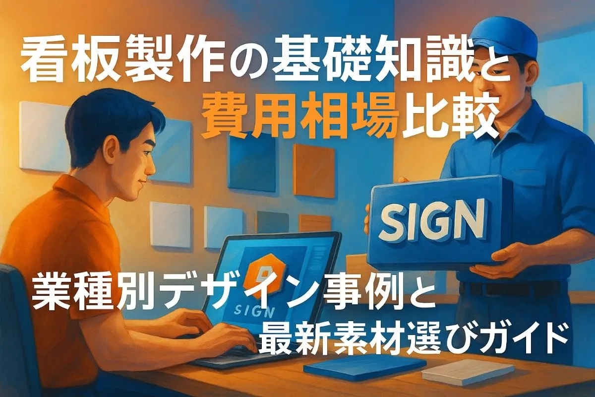 看板製作の基礎知識と費用相場比較｜業種別デザイン事例と最新素材選びガイド
