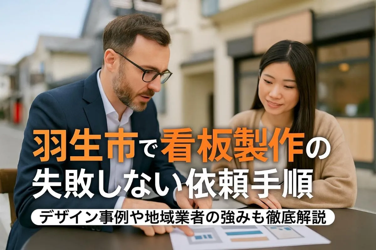 羽生市で製作看板の失敗しない依頼手順｜デザイン事例や地域業者の強みも徹底解説