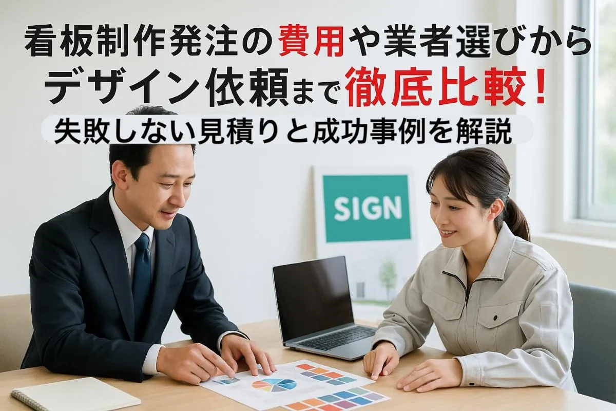 看板制作発注の費用や業者選びからデザイン依頼まで徹底比較！失敗しない見積りと成功事例を解説