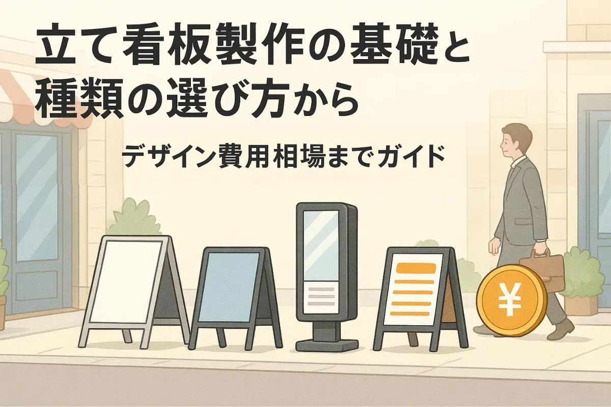 立て看板製作の基礎と種類の選び方からデザイン費用相場までガイド