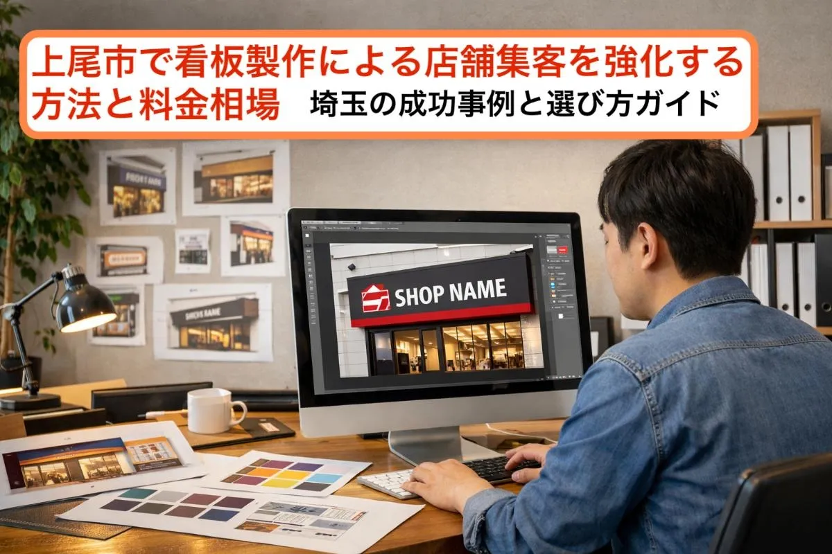 上尾市で看板製作による店舗集客を強化する方法と料金相場｜埼玉の成功事例と選び方ガイド