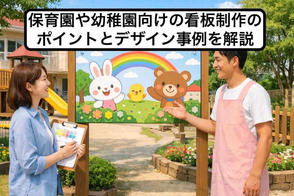 保育園や幼稚園向けの看板制作のポイントとデザイン事例を解説