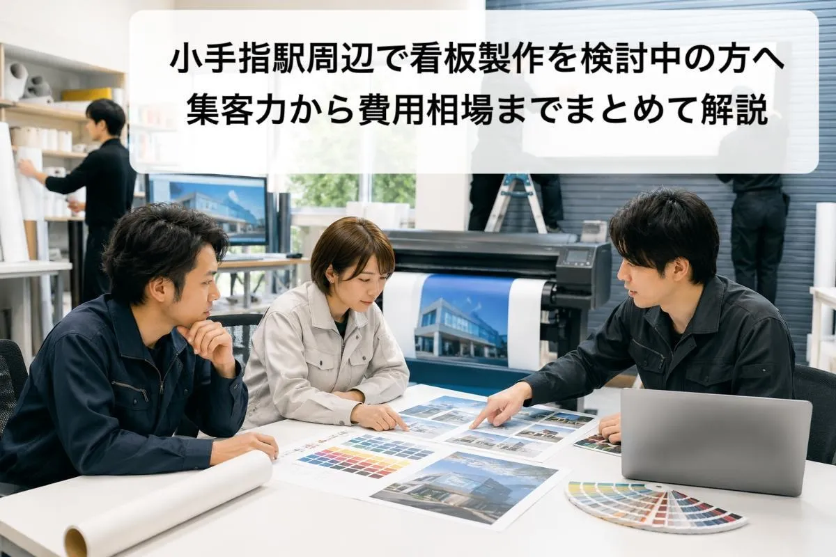 小手指駅周辺で看板製作を検討中の方へ集客力から費用相場までまとめて解説